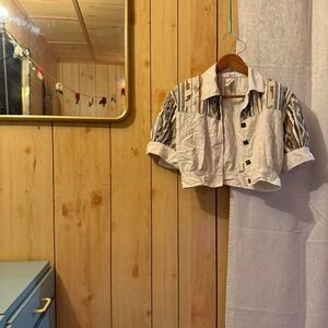 3 FOR $15 DEAL / Retro Cowgirl Open Crop Pop Aztec Print -‎ PVBUNDLE